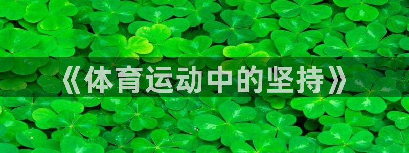 意昂3体育免费注册入口：《体育运动中的坚持》